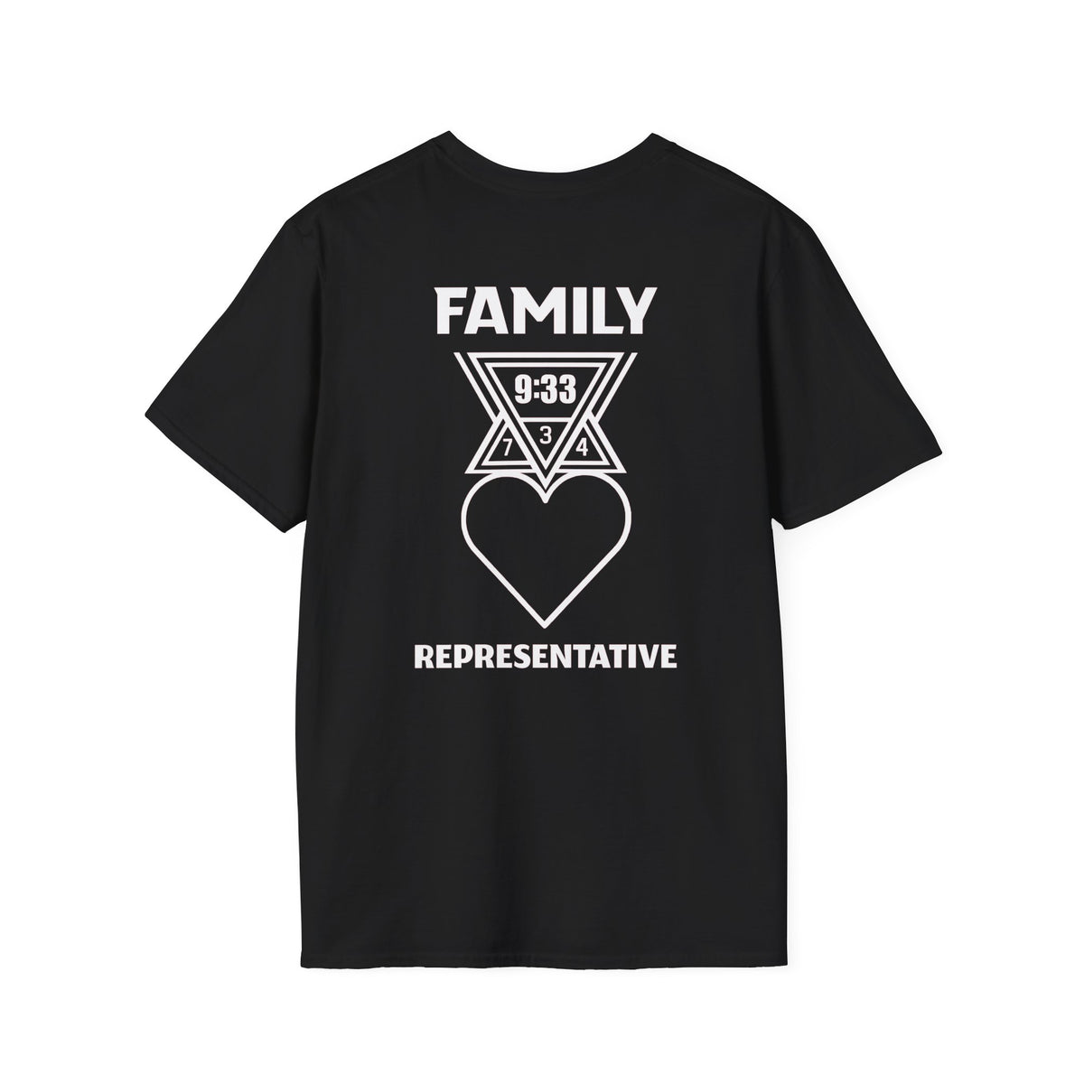 Hellanois // Black T-Shirt, White Text Front and Back