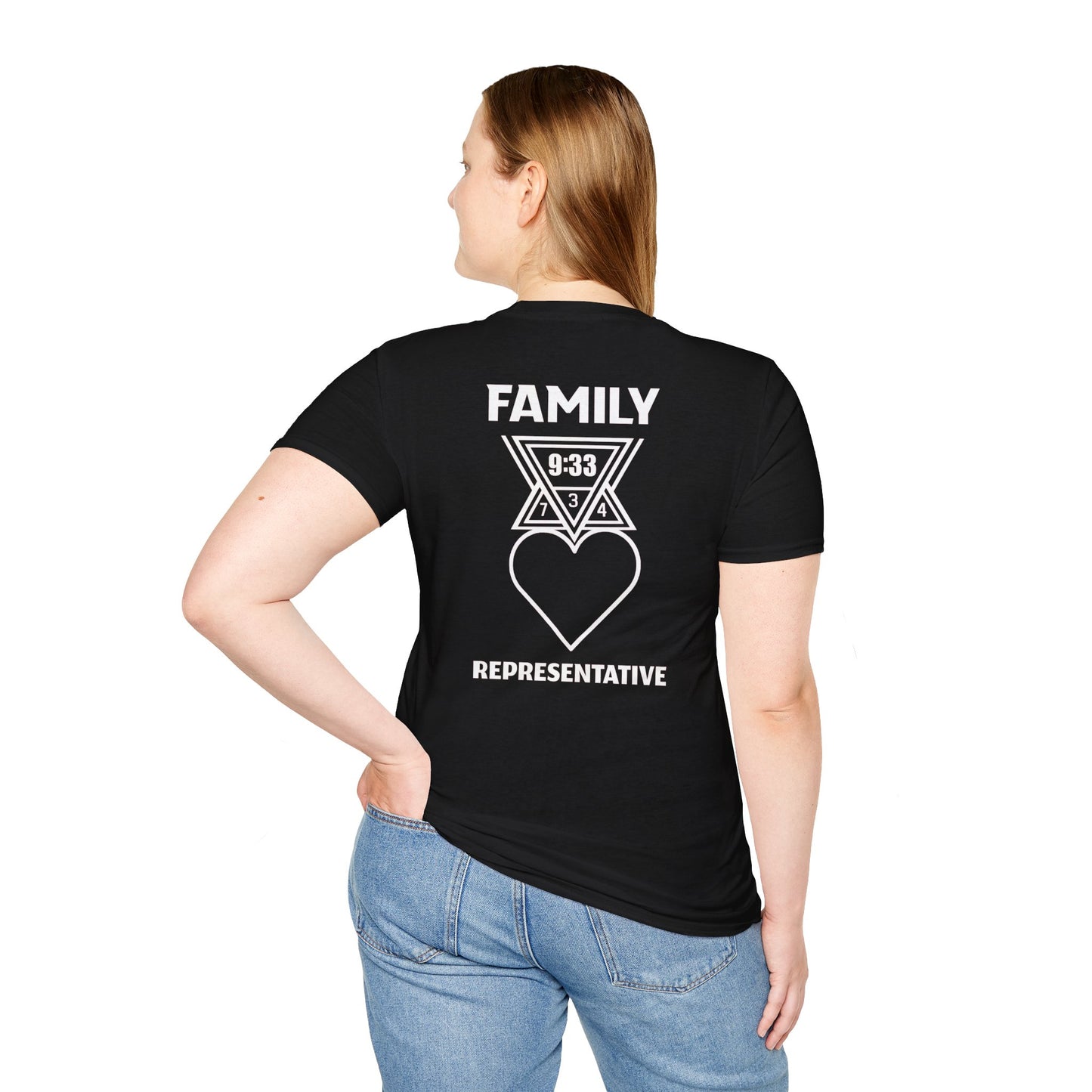 Hellanois // Black T-Shirt, White Text Front and Back